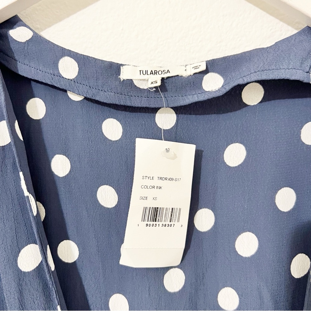 Tularosa Blue Polka Dot Maxi Dress - Picture 2 of 5